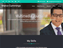 Tablet Screenshot of marcocummings.com